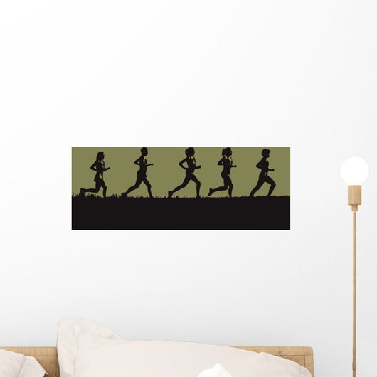 Runners Wall Mural