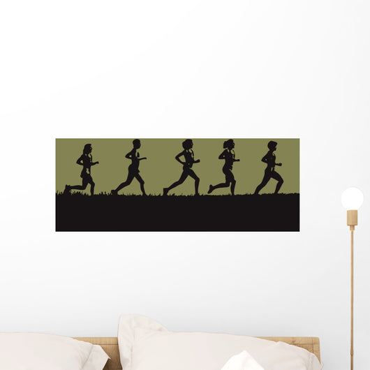 Runners Wall Mural