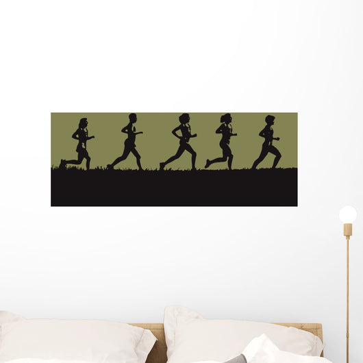 Runners Wall Mural