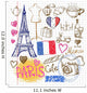 vector hand drawn paris illustration 