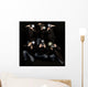Retro style paparazzi press photographers with vintage cameras Wall Mural