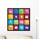 love icons set in flat style. Wall Decal