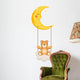 Teddy Bear Swinging in Moon Wall Decal