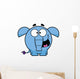 Happy Blue Elephant Wall Decal