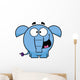 Happy Blue Elephant Wall Decal