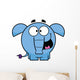 Happy Blue Elephant Wall Decal