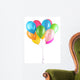 Colorful balloons isolated on white 