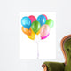 Colorful balloons isolated on white 