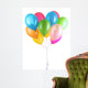Colorful balloons isolated on white 
