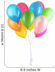 Colorful balloons isolated on white 