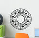Zodiac sign horoscope icons Wall Decal