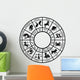 Zodiac sign horoscope icons Wall Decal