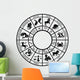 Zodiac sign horoscope icons Wall Decal