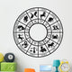 Zodiac sign horoscope icons Wall Decal