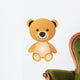 Orange Teddy Bear Wall Decal