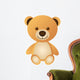 Orange Teddy Bear Wall Decal