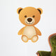 Orange Teddy Bear Wall Decal