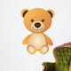 Orange Teddy Bear Wall Decal