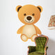 Orange Teddy Bear Wall Decal