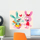 bunnies in love Wall Decal