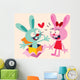 bunnies in love Wall Decal