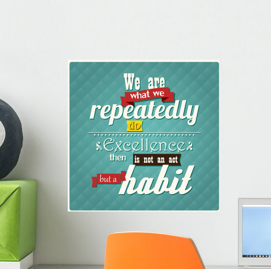 Quote, inspirational poster, typographical background, vector 