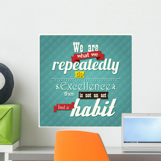 Quote, inspirational poster, typographical background, vector 