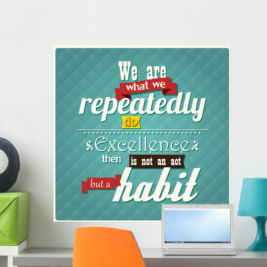 Quote, inspirational poster, typographical background, vector 
