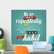 Quote, inspirational poster, typographical background, vector 