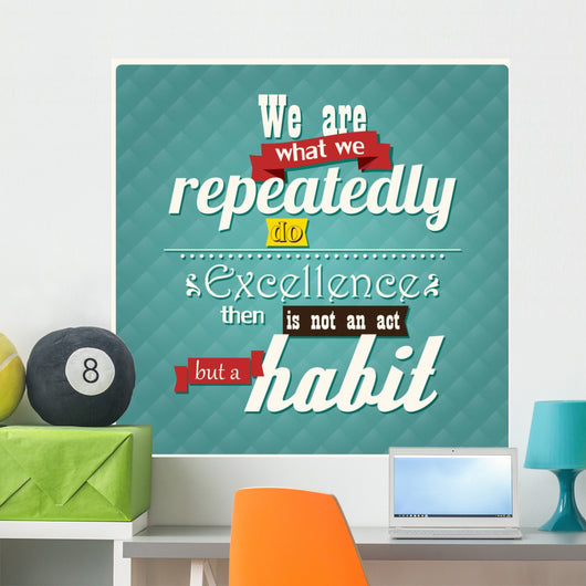 Quote, inspirational poster, typographical background, vector 