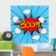 Boom with radial speed. comic speech bubble 