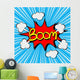 Boom with radial speed. comic speech bubble 