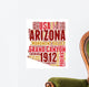 Arizona USA State Map Tag Cloud Wall Decal
