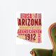 Arizona USA State Map Tag Cloud Wall Decal