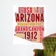 Arizona USA State Map Tag Cloud Wall Decal