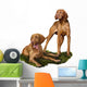 Two Dogs Hungarian Pointer-magyar Vizsla Wall Decal