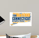 Connecticut USA State Map Wall Decal