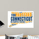 Connecticut USA State Map Wall Decal