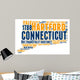 Connecticut USA State Map Wall Decal