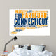 Connecticut USA State Map Wall Decal