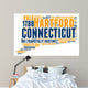 Connecticut USA State Map Wall Decal