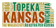 Kansas USA State Map Tag Cloud Wall Decal