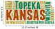 Kansas USA State Map Tag Cloud Wall Decal