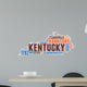 Kentucky USA State Map Tag Cloud Wall Decal