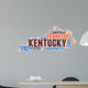 Kentucky USA State Map Tag Cloud Wall Decal