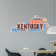 Kentucky USA State Map Tag Cloud Wall Decal