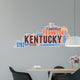 Kentucky USA State Map Tag Cloud Wall Decal