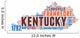 Kentucky USA State Map Tag Cloud Wall Decal