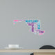 Maryland USA State Map Tag Cloud Wall Decal