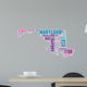 Maryland USA State Map Tag Cloud Wall Decal